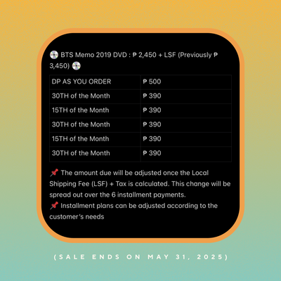 šæ BTS Memo 2019 DVD (Sealed) šæ