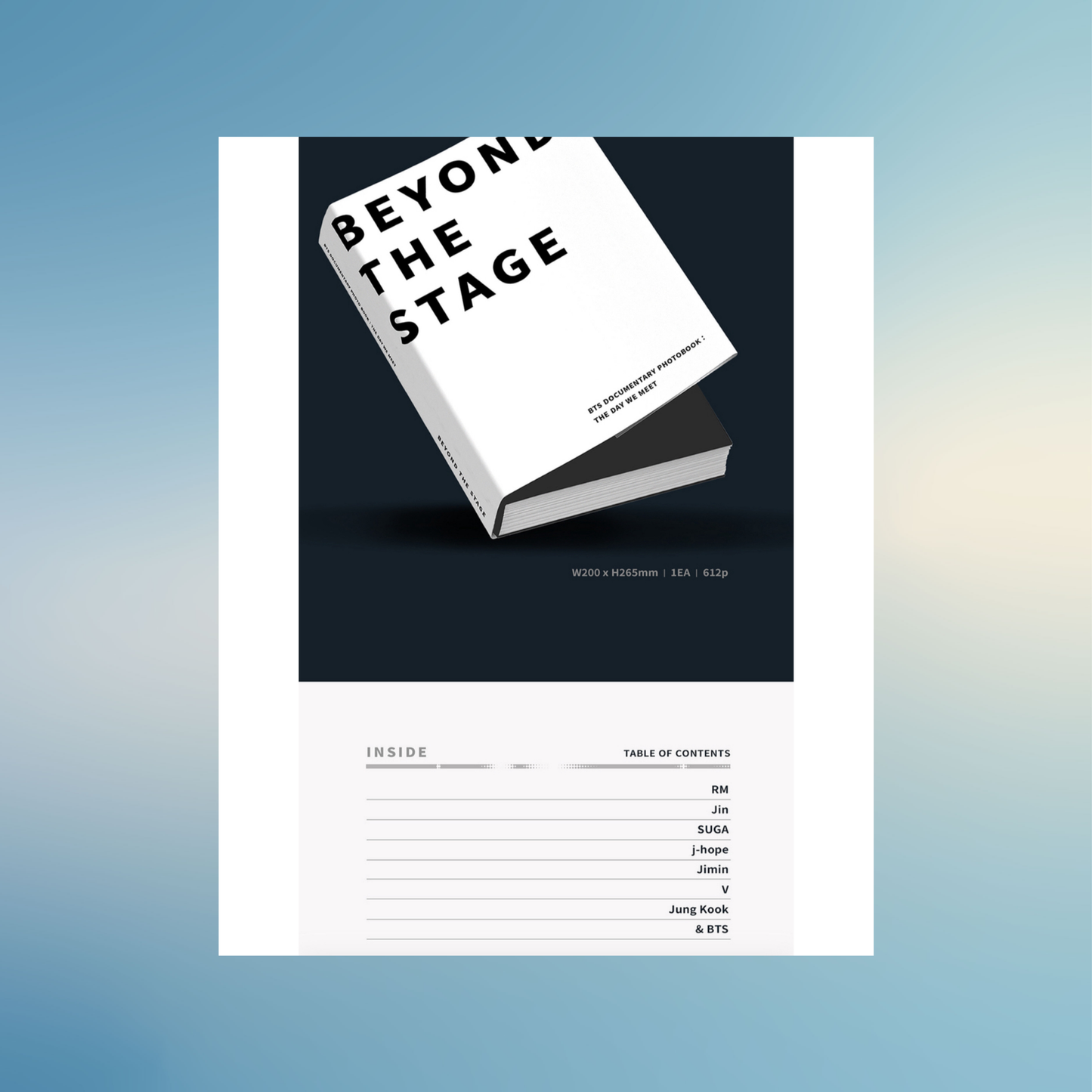 Beyond The Stage' BTS Documentary Photobook : The Day We Meet + 2024 Desk Calendar (Sealed)