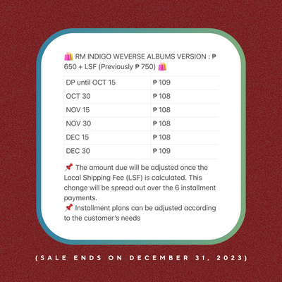 🪻 RM Indigo Album — Weverse Albums Version (Sealed) 🪻