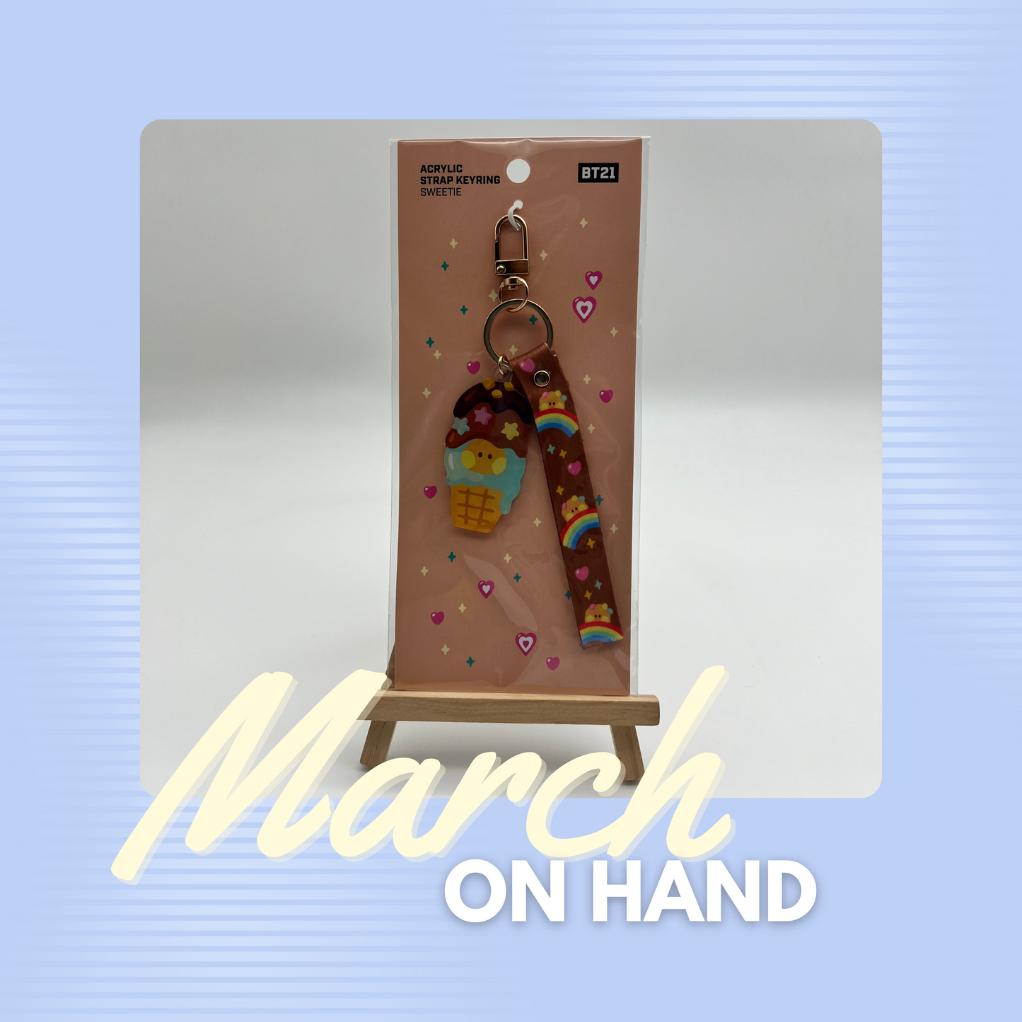 BT21 Minini Acrylic Strap Keyring (Sweetie)