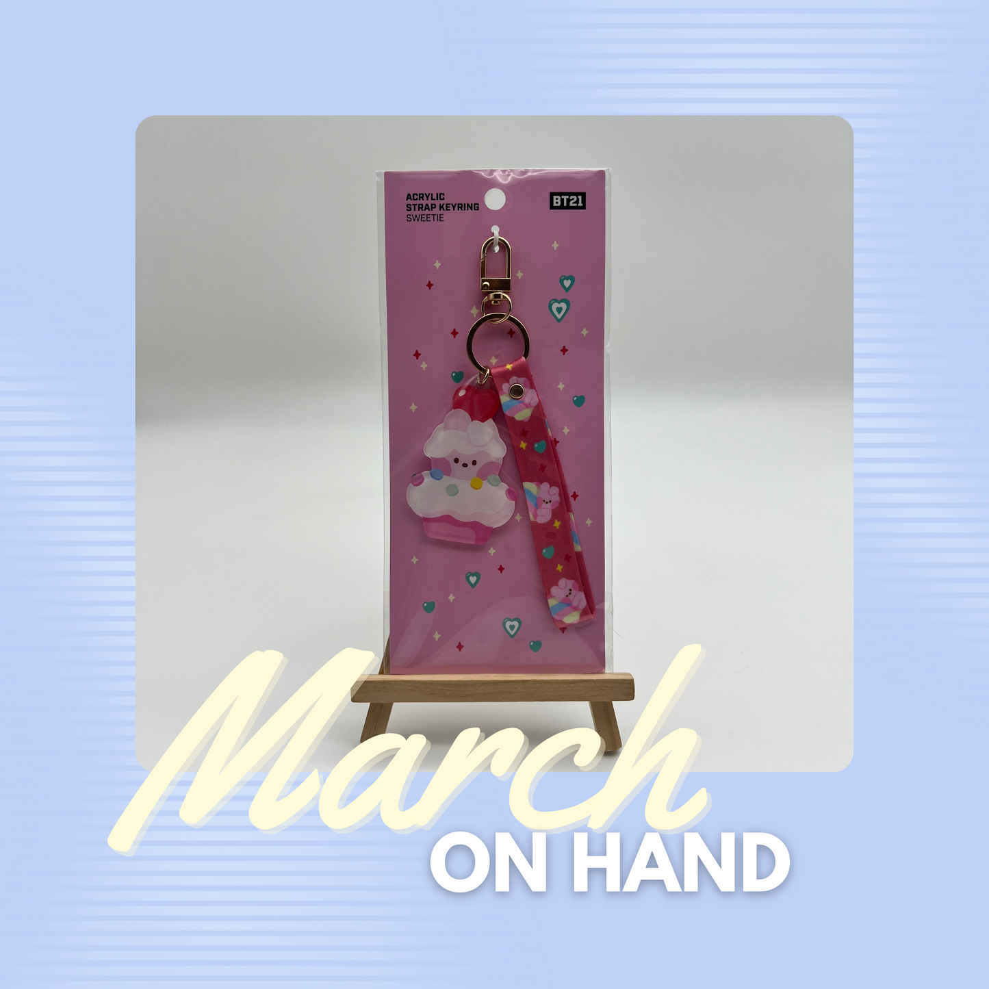 BT21 Minini Acrylic Strap Keyring (Sweetie)