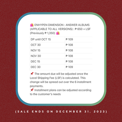 🩵 ENHYPEN Dimension : Answer Album — No Version (Sealed) 🩵