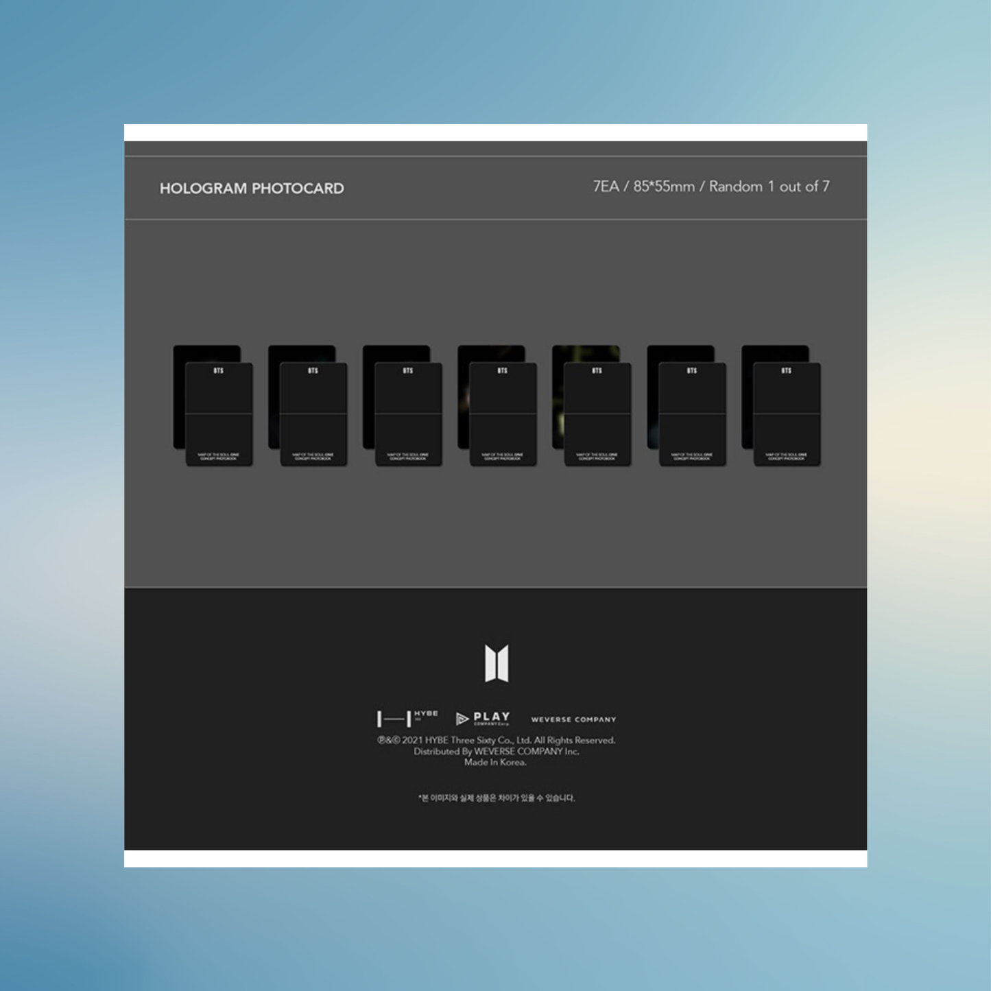 BTS MOTS ON:E Concept Photobook Special Set (Sealed)