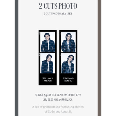 [1ST & 2ND PRE ORDER] Suga D-Day Official Tour Merch — 2 Cuts Photo