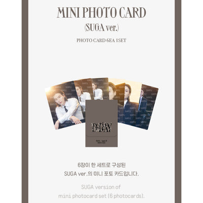 [1ST PRE ORDER] Suga D-Day Official Tour Merch — Mini Photo Card (Suga Ver.)