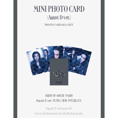 [1ST PRE ORDER] Suga D-Day Official Tour Merch — Mini Photo Card (Agust D Ver.)