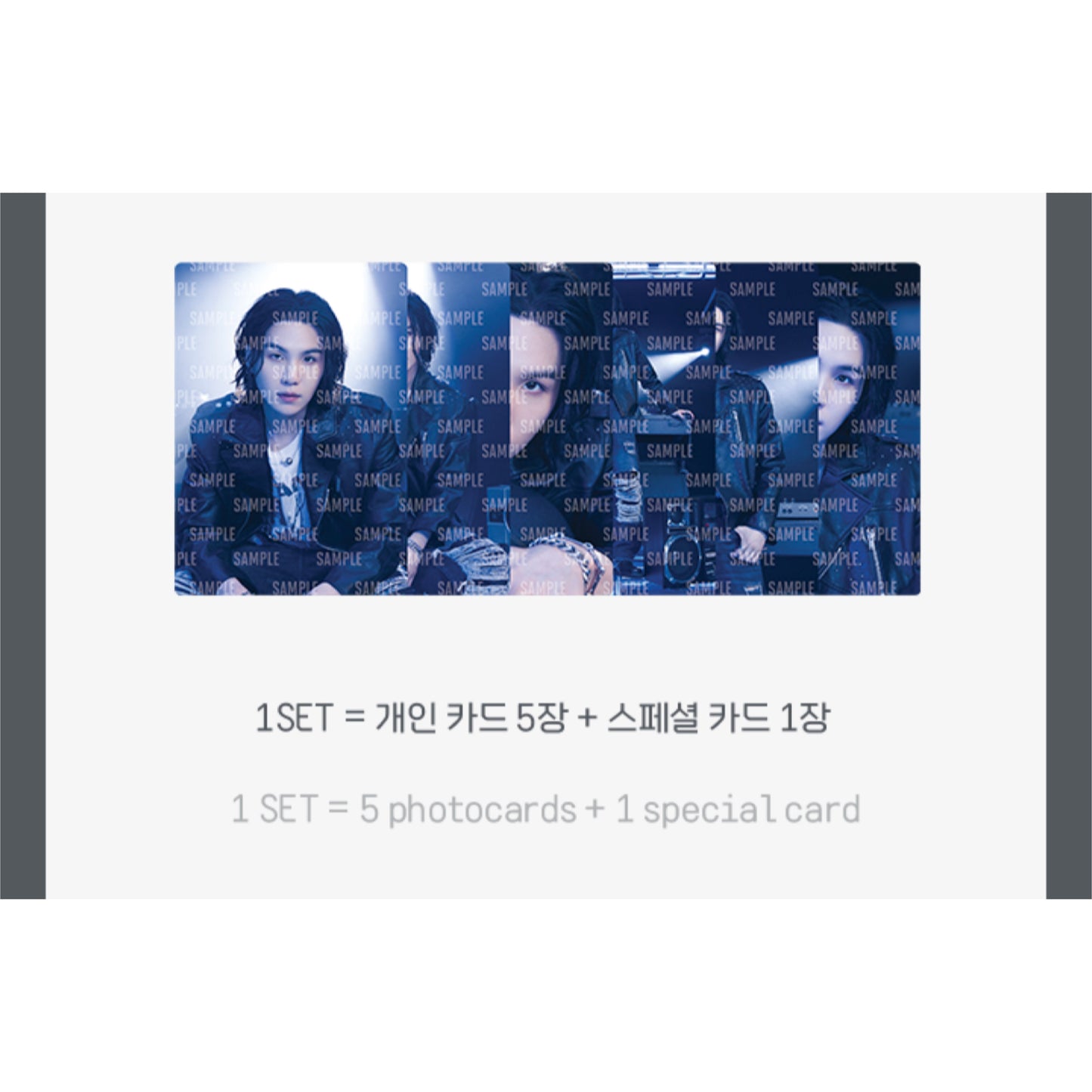 [1ST PRE ORDER] Suga D-Day Official Tour Merch — Mini Photo Card (Agust D Ver.)