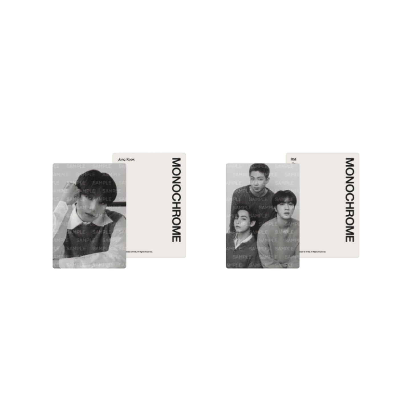 [PRE ORDER] ⚫ BTS Monochrome Merch — Mini Photo Card ⚫