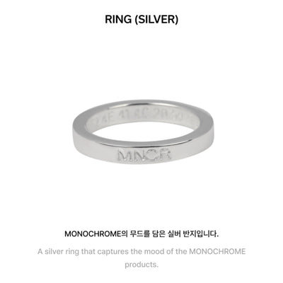 [PRE ORDER] ⚫ BTS Monochrome Merch — Ring (Silver) ⚫