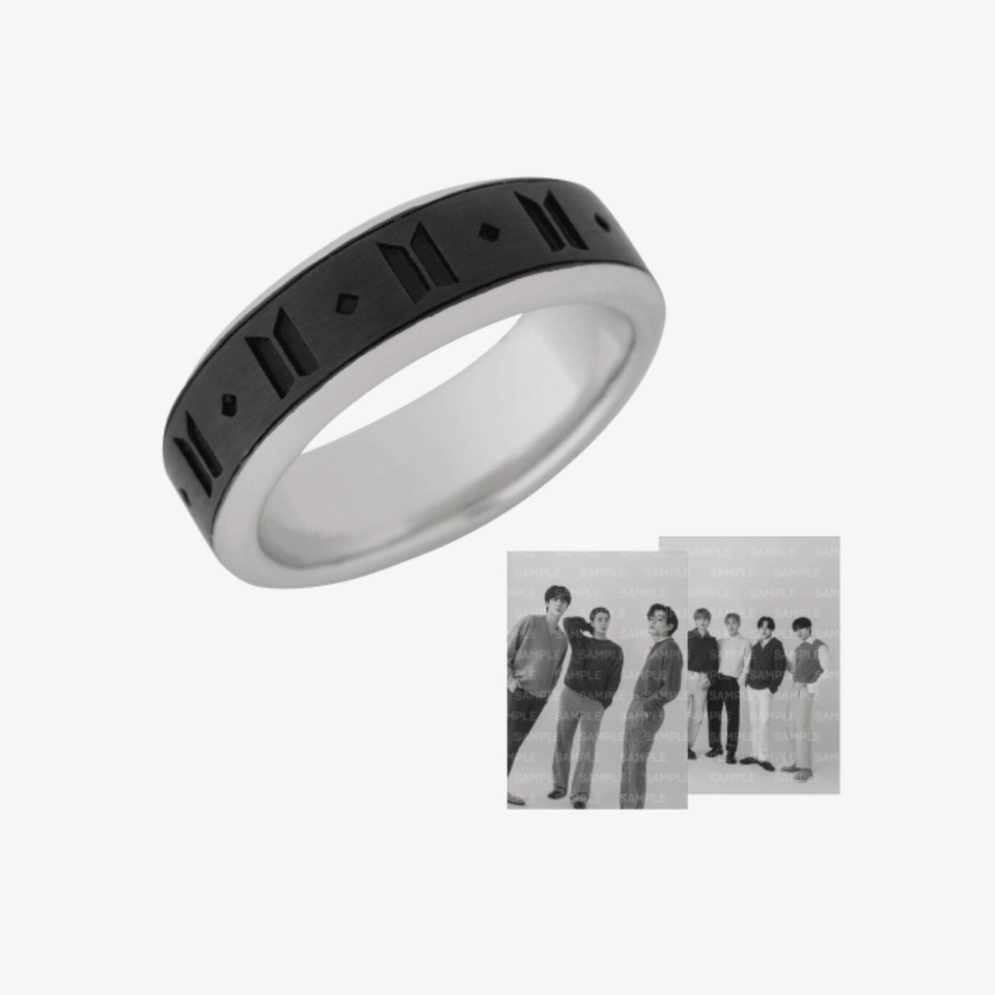 [PRE ORDER] ⚫ BTS Monochrome Merch — Ring (Black) ⚫