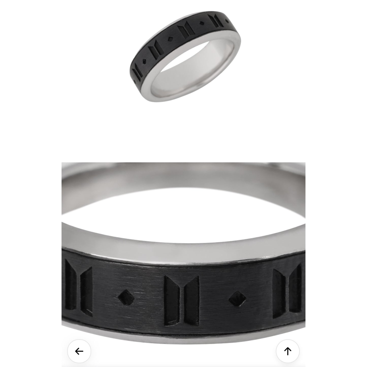 [PRE ORDER] ⚫ BTS Monochrome Merch — Ring (Black) ⚫