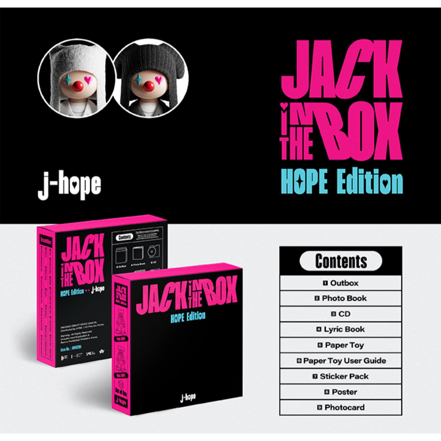 J-Hope's Solo Album — "Jack In The Box" HOPE Edition (w/ Early Bird Gift + POB)