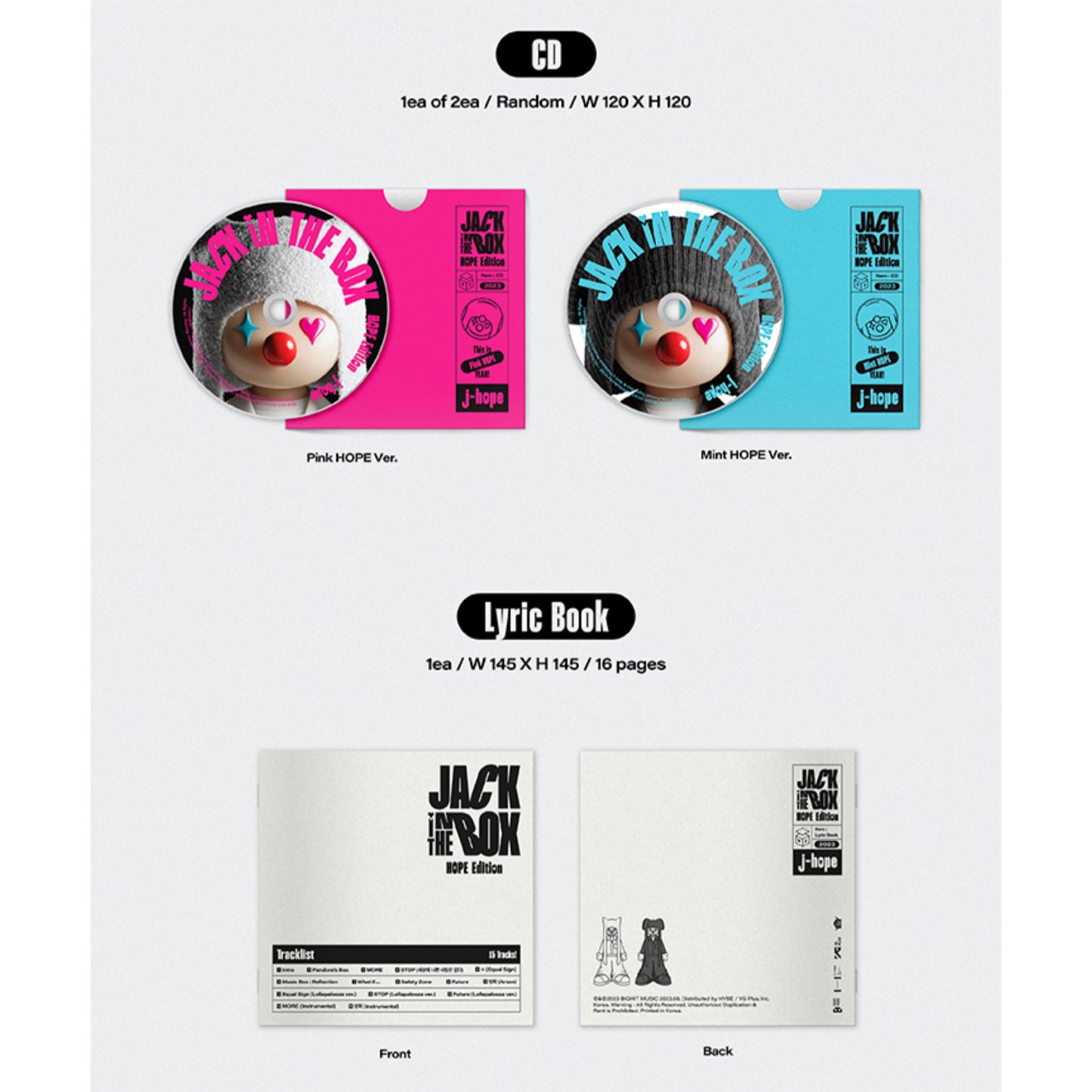 J-Hope's Solo Album — "Jack In The Box" HOPE Edition (w/ Early Bird Gift + POB)