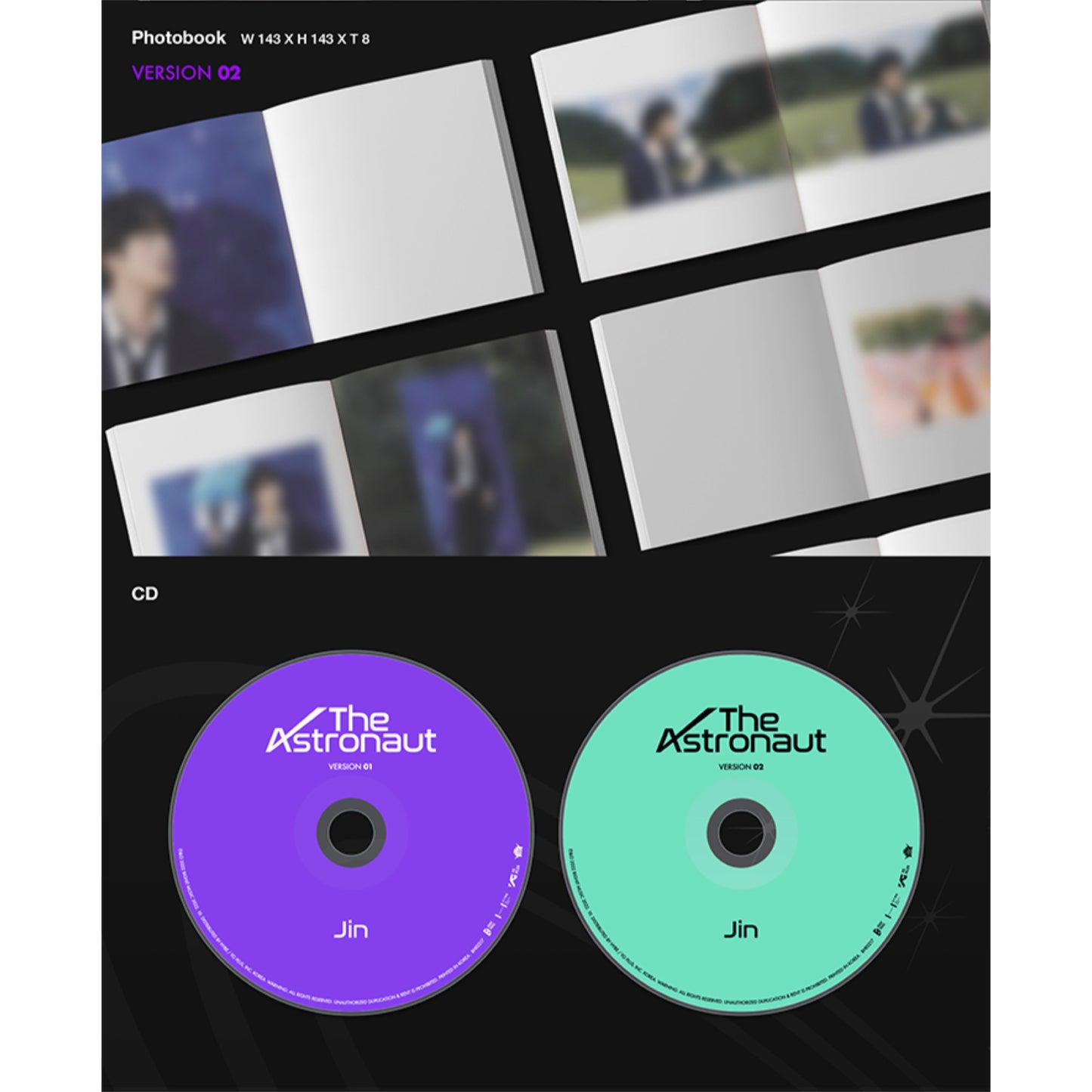 Jin's Solo Album — "The Astronaut" Set (w/ Early Bird Gift + POB)