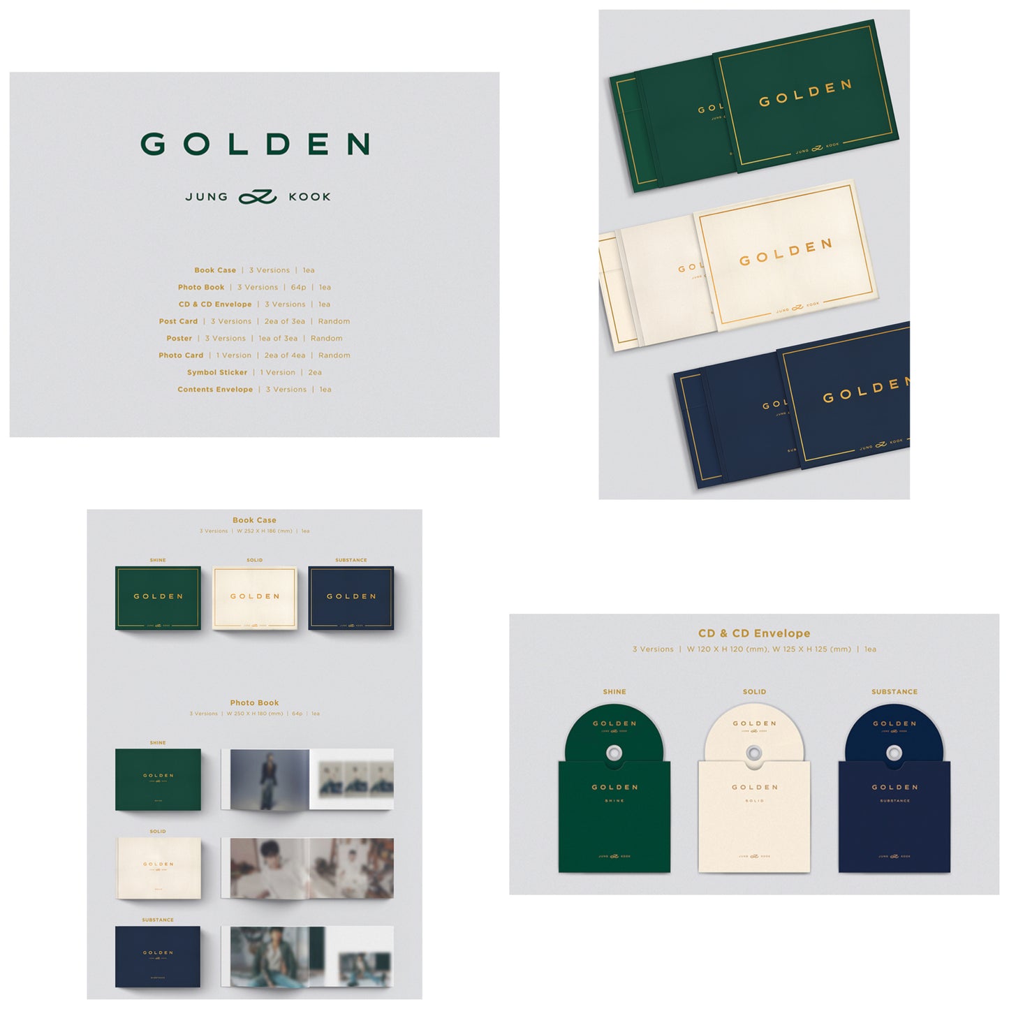 [PRE ORDER] ⭐️ Jung Kook’s Solo Album - GOLDEN (SET) ⭐️