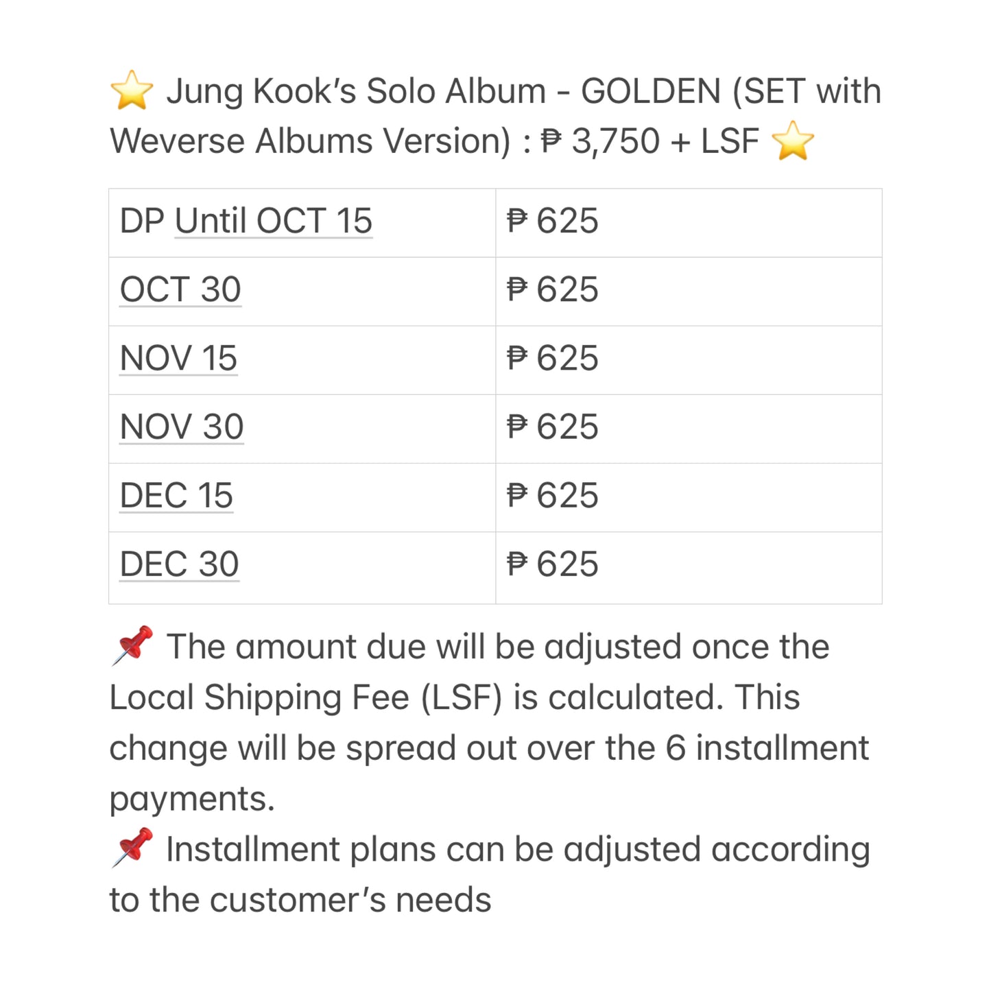 [PRE ORDER] ⭐️ Jung Kook’s Solo Album - GOLDEN (SET with Weverse Albums Version) ⭐️