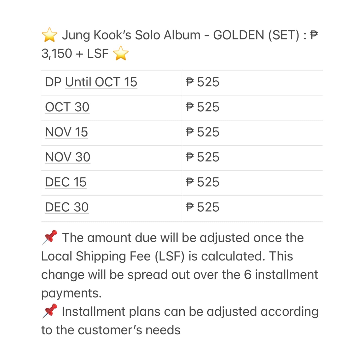 [PRE ORDER] ⭐️ Jung Kook’s Solo Album - GOLDEN (SET) ⭐️