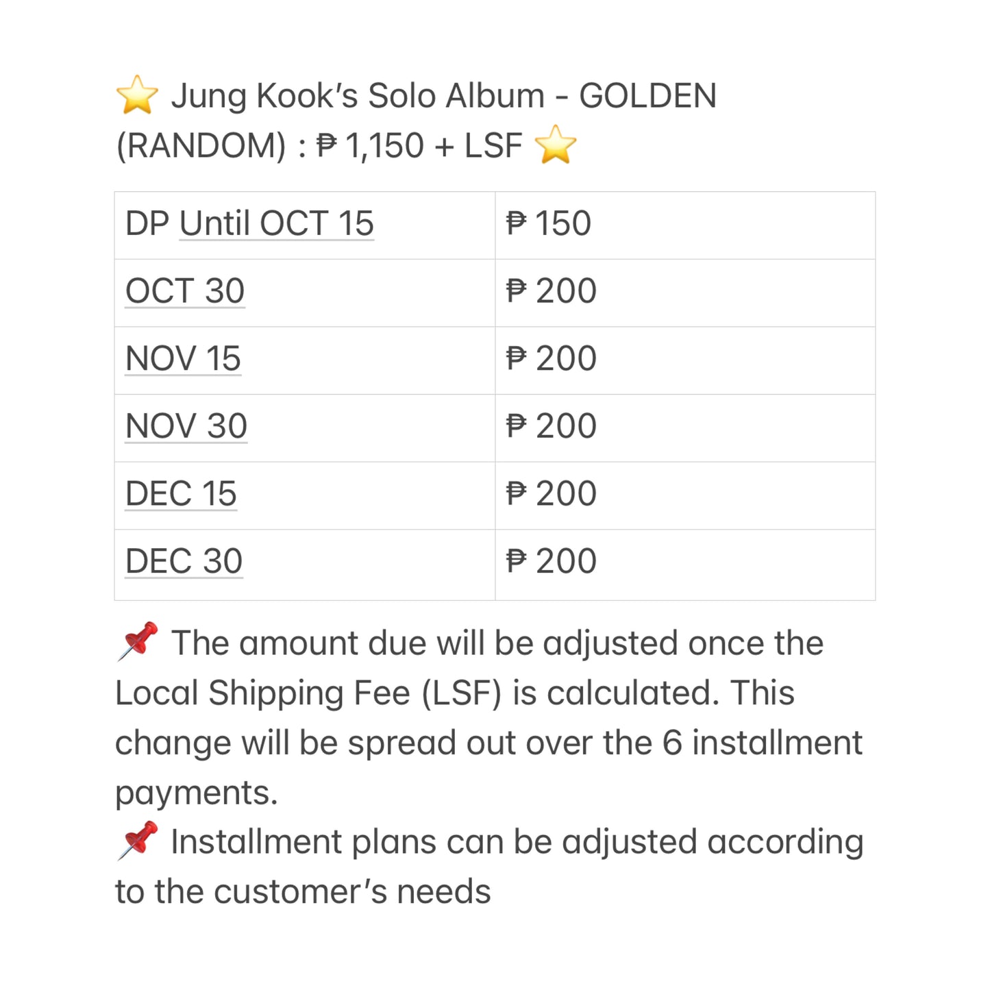 [PRE ORDER] ⭐️ Jung Kook’s Solo Album - GOLDEN (RANDOM) ⭐️