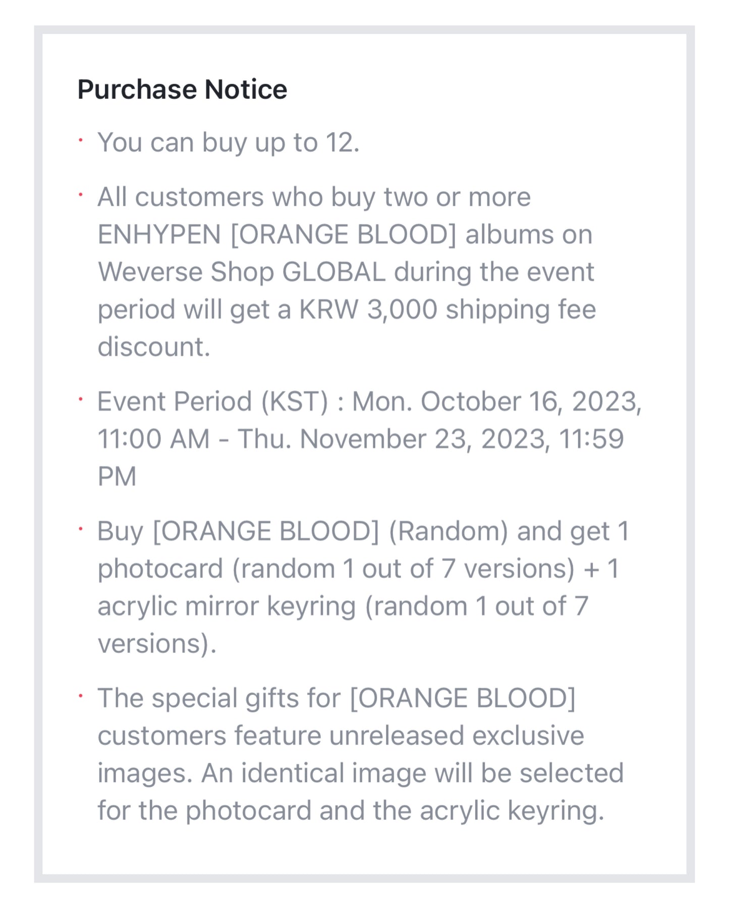 [PRE ORDER] 🟠 ENHYPEN ORANGE BLOOD Album — Standard RANDOM 🟠