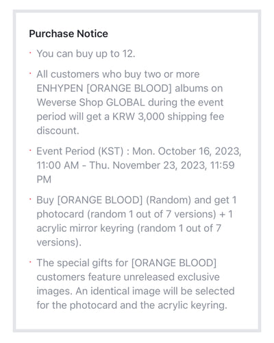[PRE ORDER] 🟠 ENHYPEN ORANGE BLOOD Album — Standard RANDOM 🟠