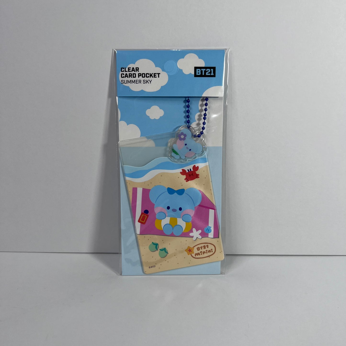 BT21 Minini Clear Card Pocket (Summer Sky)