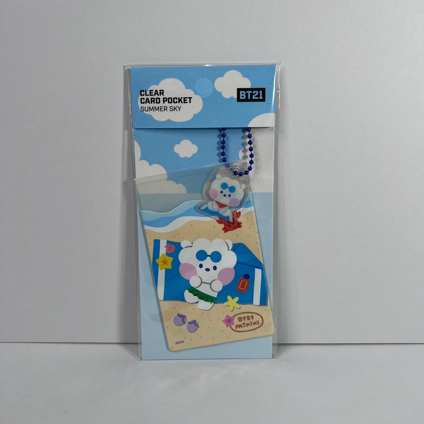 BT21 Minini Clear Card Pocket (Summer Sky)