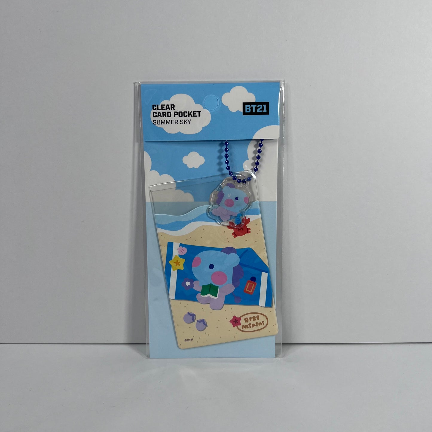 BT21 Minini Clear Card Pocket (Summer Sky)