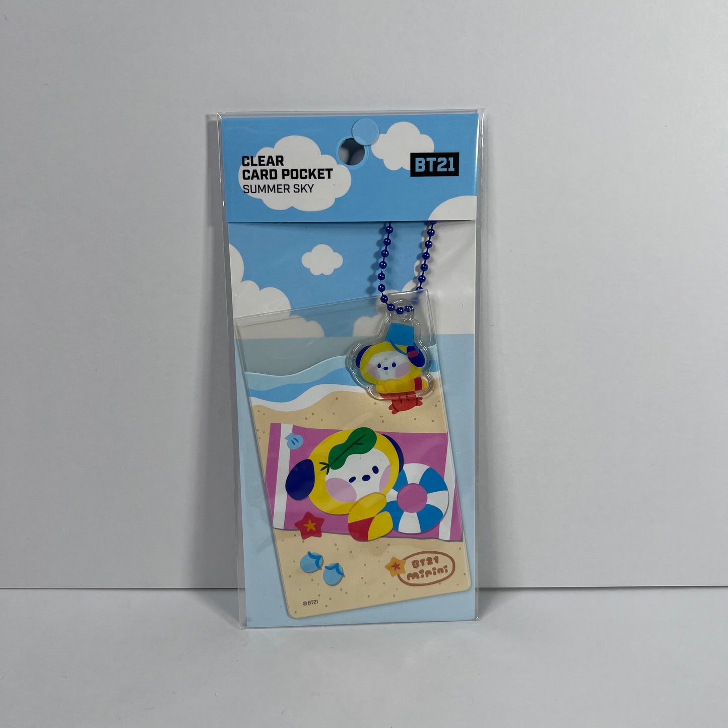 BT21 Minini Clear Card Pocket (Summer Sky)