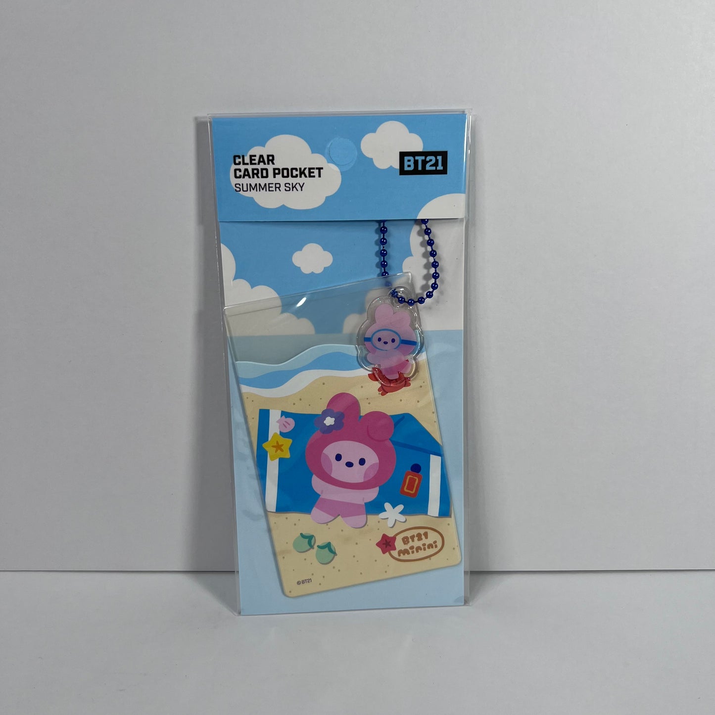 BT21 Minini Clear Card Pocket (Summer Sky)