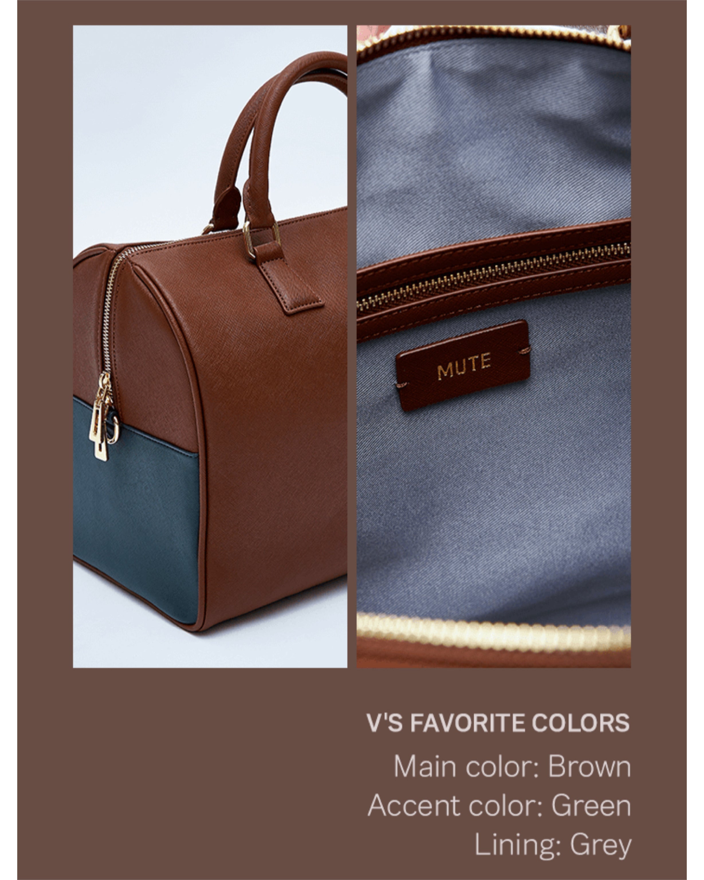 PRE ORDER] ✨ Artist-Made Collection by V - Mute Boston Bag