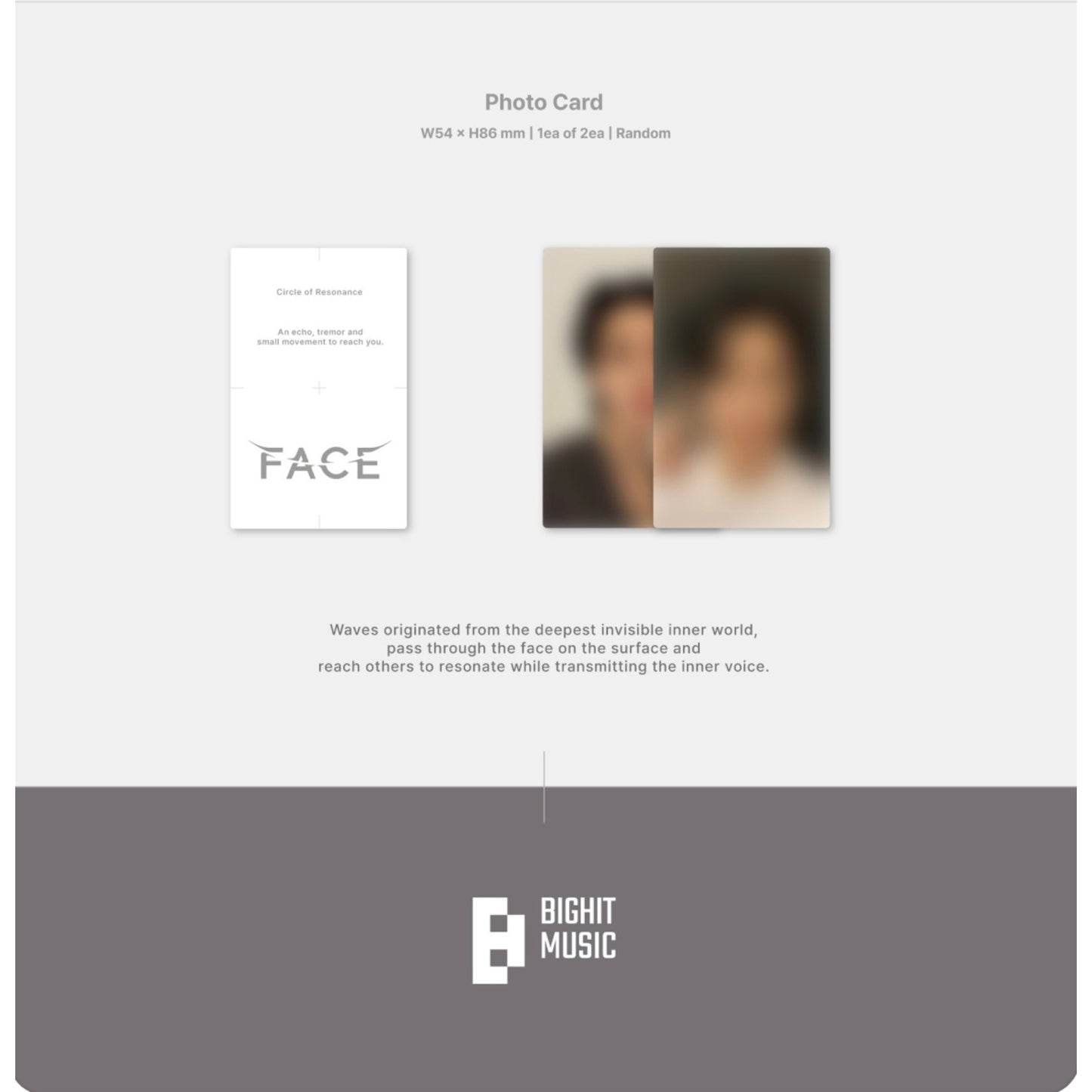 Jimin's Solo Album — "Face" Set + Weverse Albums Version (w/ Early Bird Gift + POB)