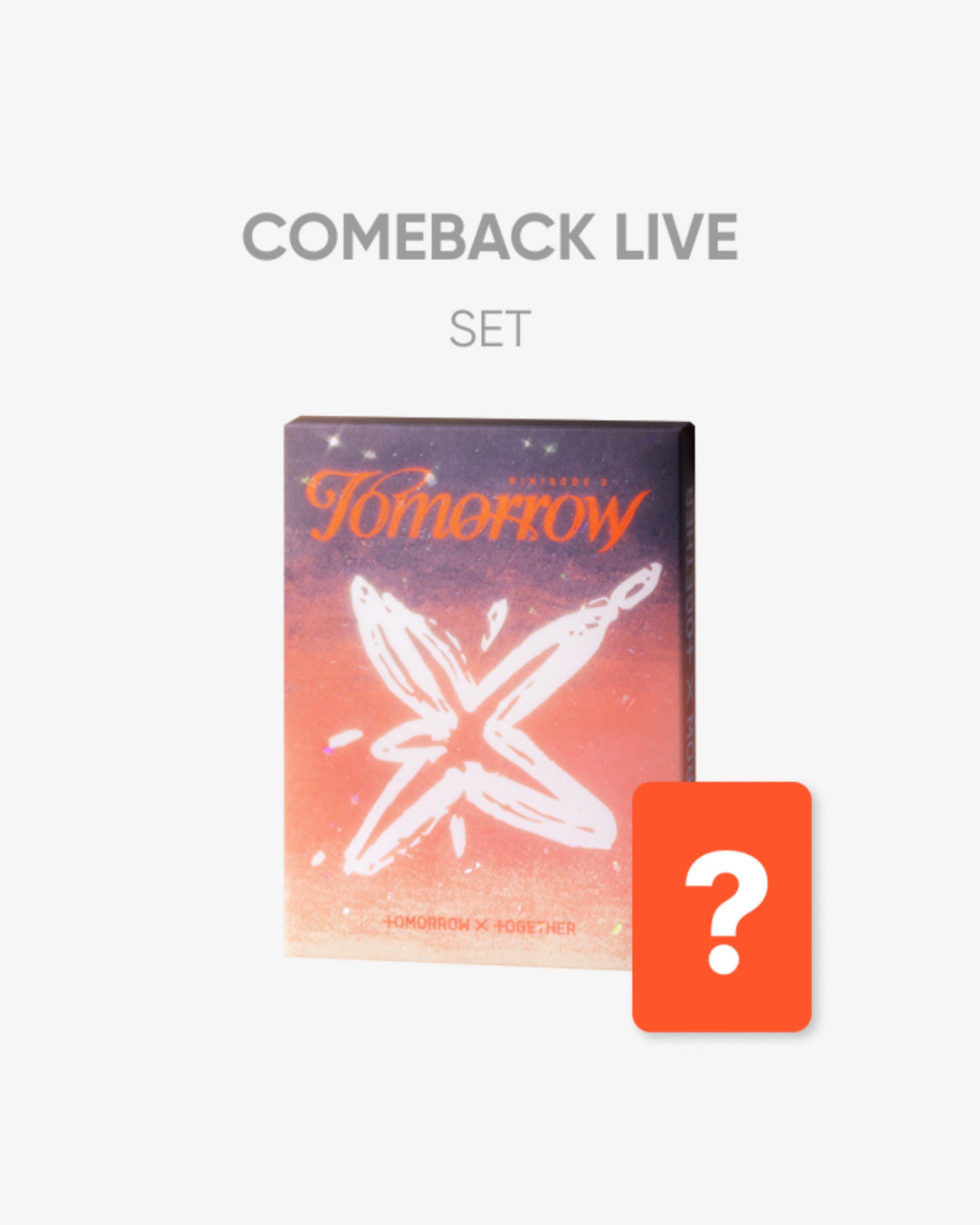 [PRE ORDER] 🟠 TXT [COMEBACK LIVE] minisode 3 : TOMORROW (Light Ver. SET) 🟠