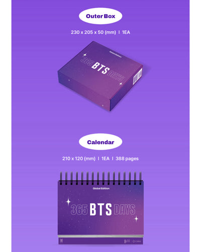 [PRE ORDER] 📆 365 BTS DAYS (New Cover Edition) 📆