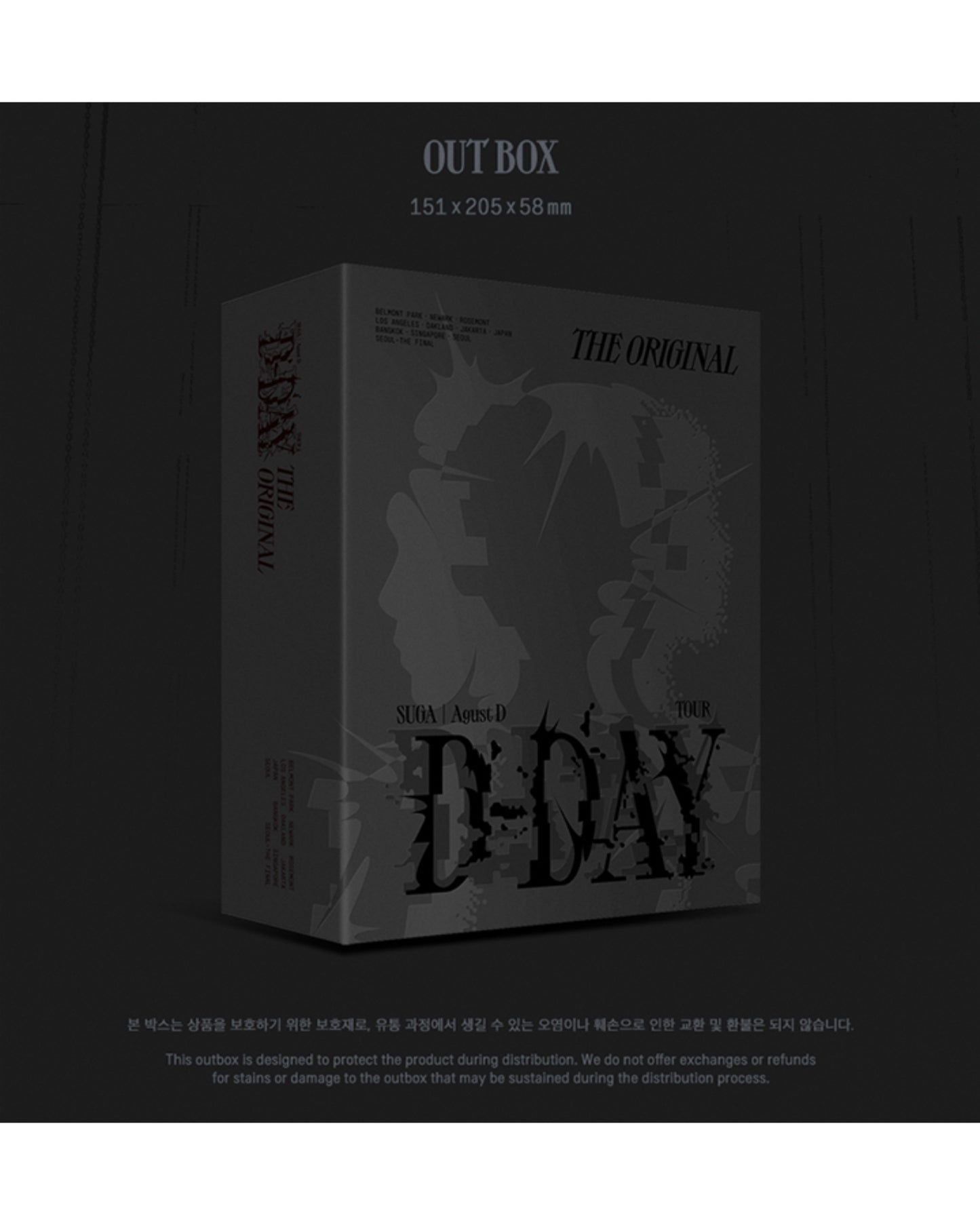 [1ST PRE ORDER] ⚫ SUGA | AGUST D TOUR 'D-DAY' The Original SET ⚫