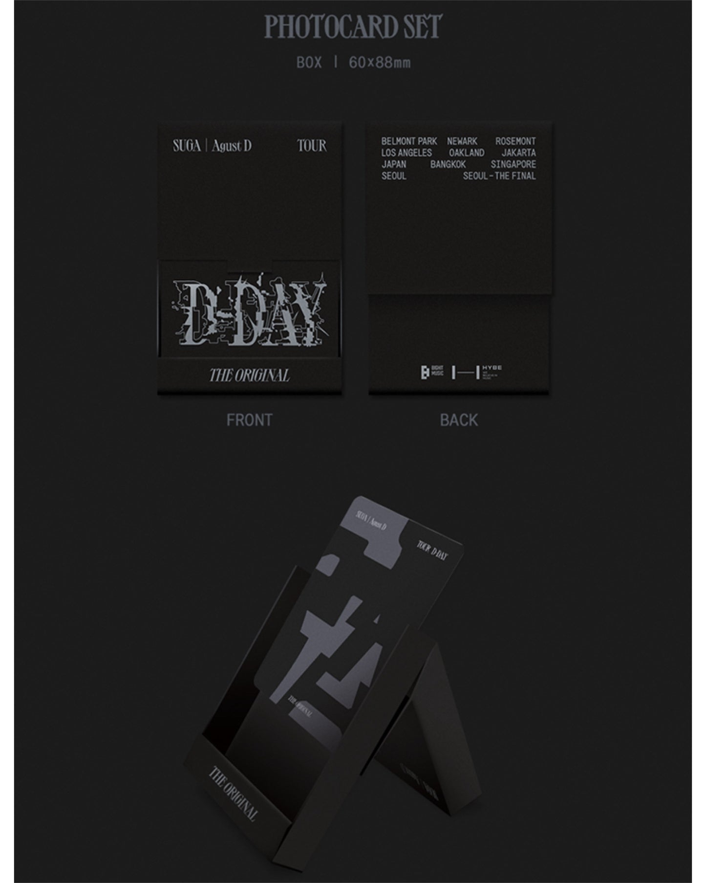 [1ST PRE ORDER] ⚫ SUGA | AGUST D TOUR 'D-DAY' The Original SET ⚫