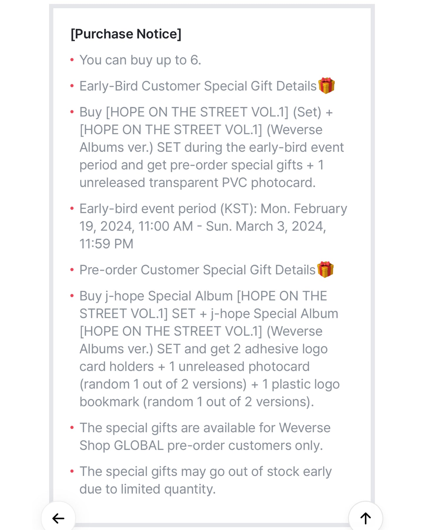 [PRE ORDER] 🃏 J-Hope's 2nd Solo Album - Hope On The Street Vol.1 (SET w/ Weverse Albums Ver.) 🃏