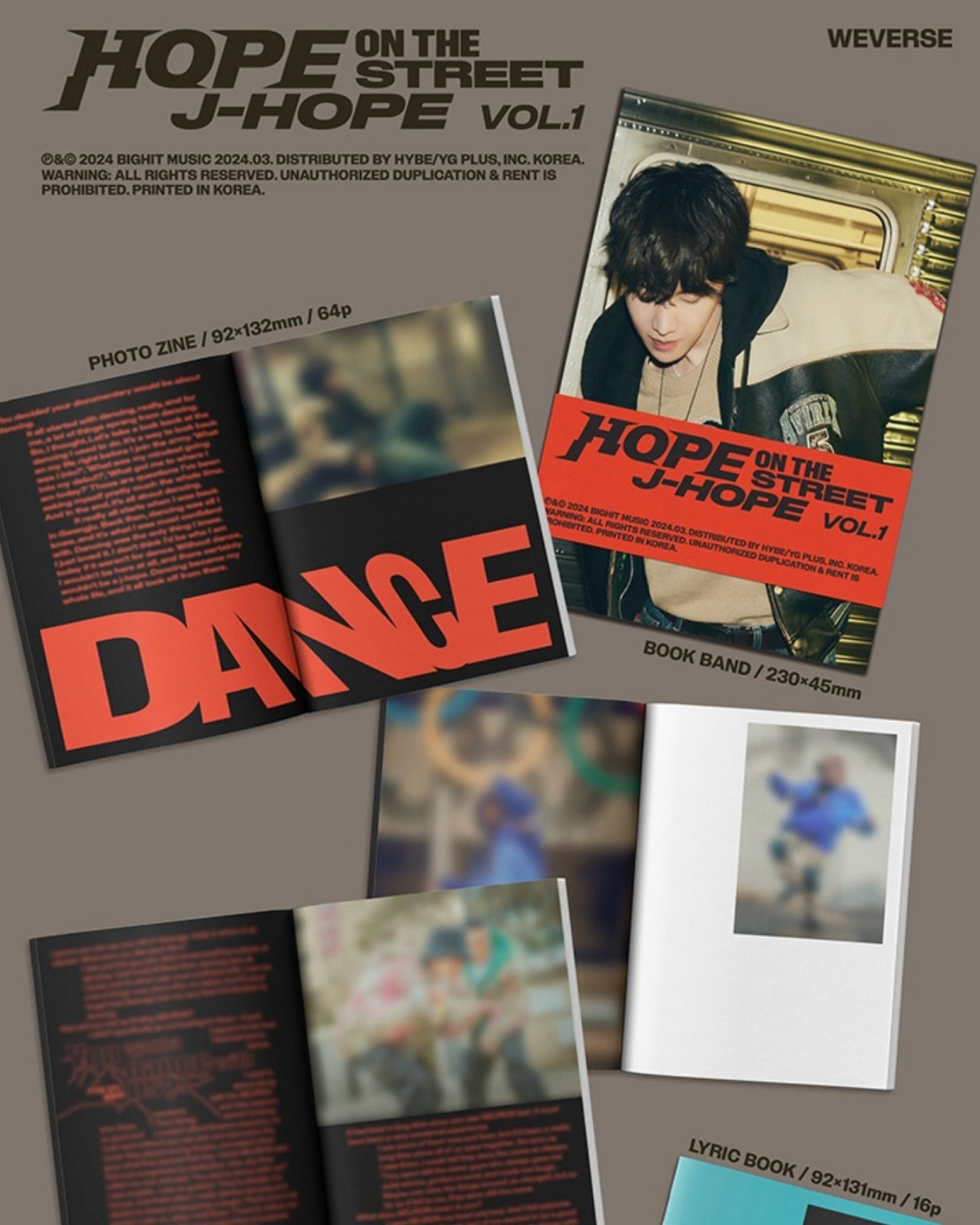 [PRE ORDER] 🃏 J-Hope's 2nd Solo Album - Hope On The Street Vol.1 (SET w/ Weverse Albums Ver.) 🃏