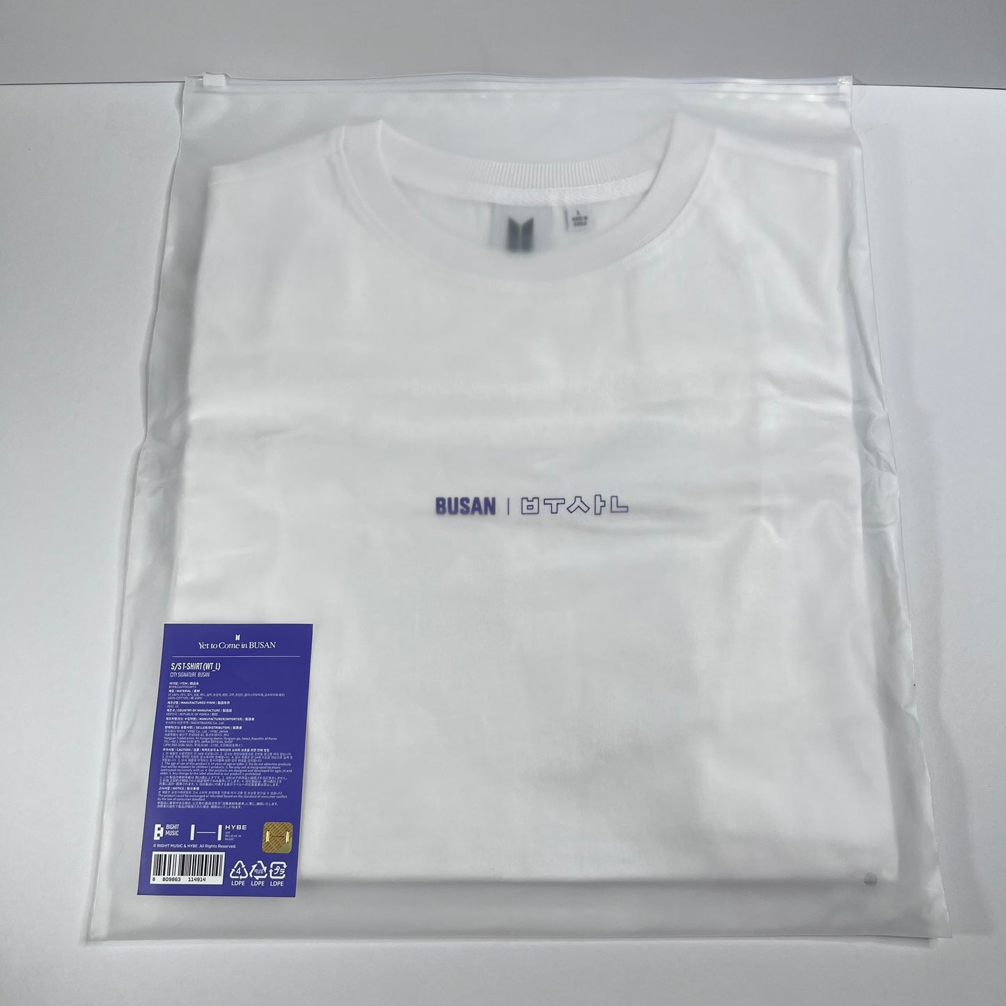 BTS YTC BUSAN Official Merch — Busan S/S T-Shirt (White)